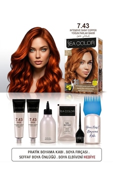 Sea Color Set Saç Boyası 7.43 Yoğun Parlak Bakır 2 Li +pratik Boya Kabı Sea Color Set Saç Boyası 7.43 Yoğun Parlak Bakır 2 Li +pratik Boya Kabı