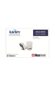 Boheme Karlim Dicle Serisi Diş Fırçalık Krom