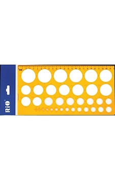 Rıo 801 Daire Şablonu Cetvel 1-36 Mm 25 Cm Rıo 801 Daire Şablonu Cetvel 1-36 Mm 25 Cm