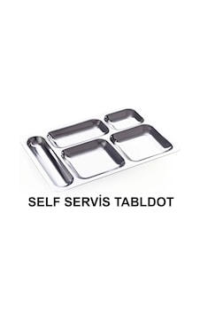 Tabldot Paslanmaz Çelik Self Servis 5 Bölmeli