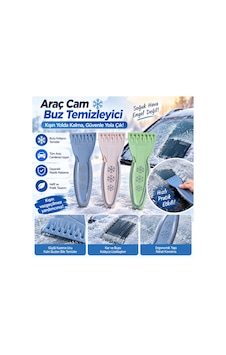 Araç Cam Buz Kazıyıcı Kar Ve Buz Temizleme Aparatı Ergonomik Saplı Oto Cam Temizleyici - 925200701 Diğer