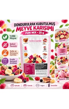 Fresh Dondurularak Kurutulmuş Fun Mix 20 G Fresh Dondurularak Kurutulmuş Fun Mix 20 G