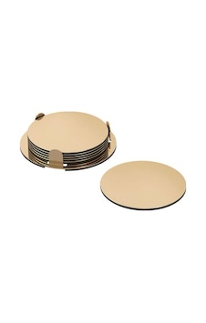 Glattıs Bardak Altlığı, Pirinç Rengi 8,5cm 6 Adet Diğer Glattıs Bardak Altlığı, Pirinç Rengi 8,5cm 6 Adet Diğer