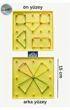 Matematik Dersi İçin Geometri Tahtası Çift Yüzey Hatas 15x15 Cm 1 Adet Sarı Matematik Dersi İçin Geometri Tahtası Çift Yüzey Hatas 15x15 Cm 1 Adet Sarı