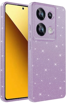 Xiaomi Redmi Note 13 Pro 4g Kılıf Kamera Korumalı Simli Lüks Zore Koton Kapak Lila Xiaomi Redmi Note 13 Pro 4g Kılıf Kamera Korumalı Simli Lüks Zore Koton Kapak Lila