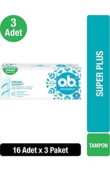 O.B. Super Plus Tampon 16 adet x3 O.B. Super Plus Tampon 16 adet x3