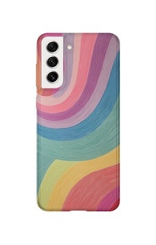 Samsung Galaxy S21 Fe Uyumlu Baskılı Şeffaf Telefon Kılıfı Koleksiyon: Colorwave Flux 3 Samsung Galaxy S21 Fe Uyumlu Baskılı Şeffaf Telefon Kılıfı Koleksiyon: Colorwave Flux 3