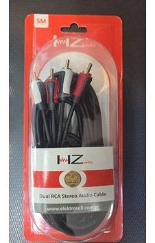 Hertz Hz Audıo 5mt Dual Rca Kablo %100 Bakır