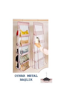 Bts Shop Beyaz Çizgili Çanta Organizer 10'lu Bej Bts Shop Beyaz Çizgili Çanta Organizer 10'lu Bej