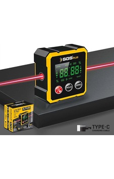 Plentifulsgs 5431 Lazer Dijital Açı Ölçer Mıknatıslı