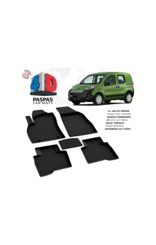 Fiat Fiorino 4d Araca Özel Havuzlu Kauçuk Paspas Siyah 2008-2017