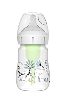 150 Ml Pp Geniş Ağız Anti-kolik Options+, Orman Fil Desenli, Tekli Paket