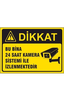 5 Adet Bu Bina 7/24 Kamera Sistemi Ile Izlenmektedir Levhası 5 Adet Bu Bina 7/24 Kamera Sistemi Ile Izlenmektedir Levhası