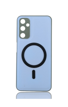 Samsung Uyumlu Galaxy A05s Magsafe Görünümlü Hasır Termo Silikon Kapak Lila Samsung Uyumlu Galaxy A05s Magsafe Görünümlü Hasır Termo Silikon Kapak Lila