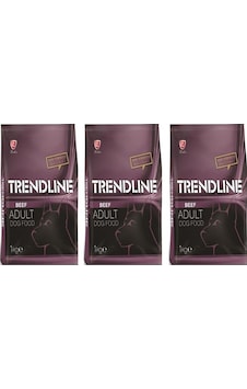 Trendline Biftekli Yetişkin Köpek Maması 3 x 1 KG