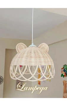 Lampega Rattan Bambu Avize Turuncu Lampega Rattan Bambu Avize Turuncu