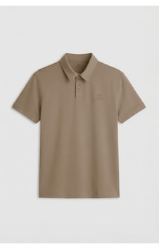 Koyu Bej Standart Kalıp Basic Polo Yaka Erkek T-shirt - 87748 Koyu Bej Koyu Bej Standart Kalıp Basic Polo Yaka Erkek T-shirt - 87748 Koyu Bej