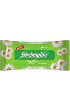 Freshmaker Islak Cem Mendil - Alkolsüz Ve Ph Dengelenmiş - Çiçeksi Kokular - 15 Adetlik 1 Paket 15'li Set Freshmaker Islak Cem Mendil - Alkolsüz Ve Ph Dengelenmiş - Çiçeksi Kokular - 15 Adetlik 1 Paket 15'li Set