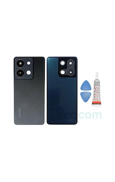 Vivo Y36 Siyah Kamera Camlı Arka Cam Batarya Pil Kapağı Telefon Arka Kapak Vivo Y36 Siyah Kamera Camlı Arka Cam Batarya Pil Kapağı Telefon Arka Kapak