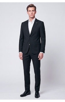 Efor Slim Fit Mono Yaka Çift Yırtmaç Esnek Yünlü Siyah Takım Elbise Tk 947 Efor Slim Fit Mono Yaka Çift Yırtmaç Esnek Yünlü Siyah Takım Elbise Tk 947