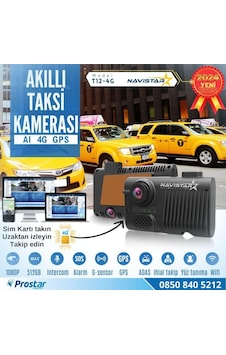 Uzaktan İzlemeli 2 Kameralı Wifi Gps 4g Yapay Zeka Destekli Akıl