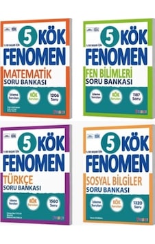 Fenomen Yayıncılık 5. Sınıf Kök Türkçe - Matematik - Fen Bilimleri - Sosyal Bilgiler Soru Bankası Fenomen Yayıncılık 5. Sınıf Kök Türkçe - Matematik - Fen Bilimleri - Sosyal Bilgiler Soru Bankası