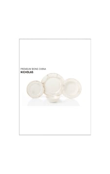 Pierre Cardin 60 Parça 12 Kişilik Yemek Takımı Nicholas Pierre Cardin 60 Parça 12 Kişilik Yemek Takımı Nicholas
