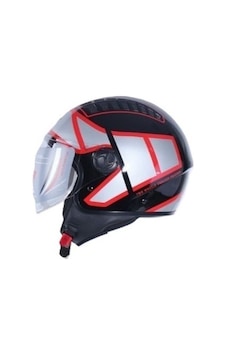 Ncr 230 Yarım Yazlık Kask Siyah Kırmızı Grafik Ece Belgeli Diğer Ncr 230 Yarım Yazlık Kask Siyah Kırmızı Grafik Ece Belgeli Diğer