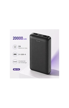 20000 Mah Çift Usb Çıkışlı Type-c Ve Micro Usb Girişli Led Göstergeli Taşınabilir Powerbank- Re-t73 Diğer 20000 Mah Çift Usb Çıkışlı Type-c Ve Micro Usb Girişli Led Göstergeli Taşınabilir Powerbank- Re-t73 Diğer