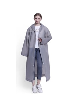 Girift Vintage Unisex Gri Eva Kumaş Kapüşonlu Rüzgar Ve Suya Dayanıklı Yağmurluk Girift Vintage Unisex Gri Eva Kumaş Kapüşonlu Rüzgar Ve Suya Dayanıklı Yağmurluk