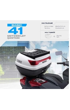 Wogen 41 Litre Basic Motosiklet Çantası - Beyaz - 1405 002 Beyaz Wogen 41 Litre Basic Motosiklet Çantası - Beyaz - 1405 002 Beyaz