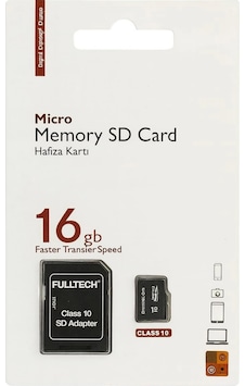 Fulltech Ftmfd3 Micro Sd Kart 16 Gb Class 10 U1 Hafıza Kartı