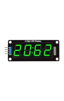 4 Digit Led Display Saat Modül Tm1637 - Yeşil 4 Digit Led Display Saat Modül Tm1637 - Yeşil