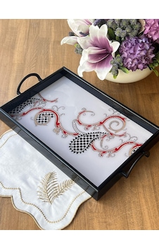 Queen Juego Ahşap Dikdörtgen Tepsi Queen Juego Ahşap Dikdörtgen Tepsi