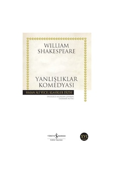 Yanlışlıklar Komedyası - Hasan Ali Yücel Klasikleri Yanlışlıklar Komedyası - Hasan Ali Yücel Klasikleri