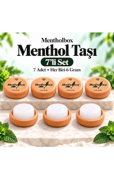 Mentholbox Menthol Taşı Spa Ve Masaj Mentholü 6 Gr X 7 Adet Mentholbox Menthol Taşı Spa Ve Masaj Mentholü 6 Gr X 7 Adet