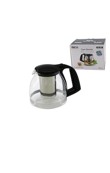 Go İthalat 900ml Cam Demlik Çelik Süzgeçli - Plastik Kulp - Kapak - Krom Çerçeve Çok Renkli Go İthalat 900ml Cam Demlik Çelik Süzgeçli - Plastik Kulp - Kapak - Krom Çerçeve Çok Renkli