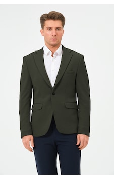 Bonesti Erkek Slim Fit Blazer Ceket Haki