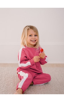 Antebies Organik Pembe Beyaz Kız Bebek Eşofman Takımı Çok Renkli Antebies Organik Pembe Beyaz Kız Bebek Eşofman Takımı Çok Renkli
