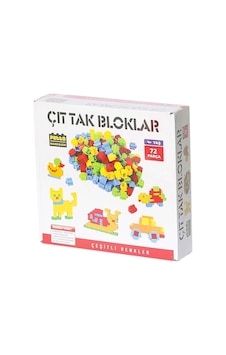 Çt-72 Çıt Tak Bloklar 72 Parça -Gepettoys