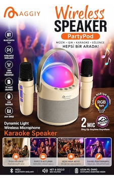 Zenvia Partypod Bluetooth 5.3 Destekli Çok Fonksiyonlu Kablosuz Mikrofon Ve Hoparlör Znv2026 Zenvia Partypod Bluetooth 5.3 Destekli Çok Fonksiyonlu Kablosuz Mikrofon Ve Hoparlör Znv2026