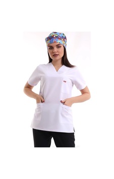 Zarf Yaka Kadın Tek Üst - 171 Beyaz Zarf Yaka Kadın Tek Üst - 171 Beyaz
