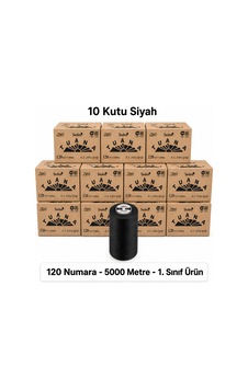 Tuana Polyester Dikiş İpliği 120 Numara 5000 Metre Siyah 60 Bobin 10 Kutu Makine İpi Dikiş İpi Tuana Polyester Dikiş İpliği 120 Numara 5000 Metre Siyah 60 Bobin 10 Kutu Makine İpi Dikiş İpi