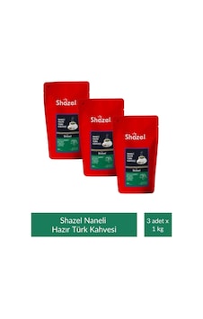 Shazel Nane Aromalı Hazır Türk Kahvesi 1 Kg X 3 Adet Türk Kahvesi Shazel Nane Aromalı Hazır Türk Kahvesi 1 Kg X 3 Adet Türk Kahvesi