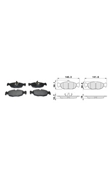 Opel Corsa B Ön Fren Balatası,1605907 Opel Corsa B Ön Fren Balatası,1605907