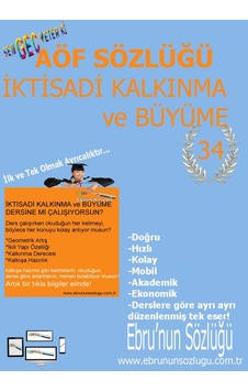 AÖF İİBF Ebrunun Sözlüğü Iktisadi Kalkınma Ve Büyüme - E Sözlük