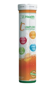 U-Health Vitamin Compleks 20 Efervesan Tablet U-Health Vitamin Compleks 20 Efervesan Tablet