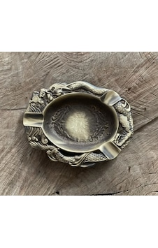 ANTİK PİRİNÇ OVAL KÜLLÜK PURO KÜLLÜĞÜ SİĞARA KÜLLÜK 11*14CM ANTİK PİRİNÇ OVAL KÜLLÜK PURO KÜLLÜĞÜ SİĞARA KÜLLÜK 11*14CM