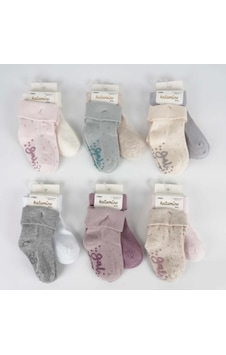 Katamino Mettila 2'li Abs'li Kız Bebek Soket Çorap K44106 Karışık Renk Asorti Katamino Mettila 2'li Abs'li Kız Bebek Soket Çorap K44106 Karışık Renk Asorti