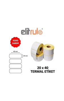 Barkod Etiketi 20x40 Termal - 1000 Adet Diğer Barkod Etiketi 20x40 Termal - 1000 Adet Diğer